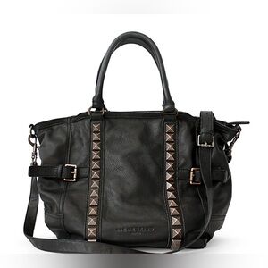 LIEBESKIND Black Leather large tote bag